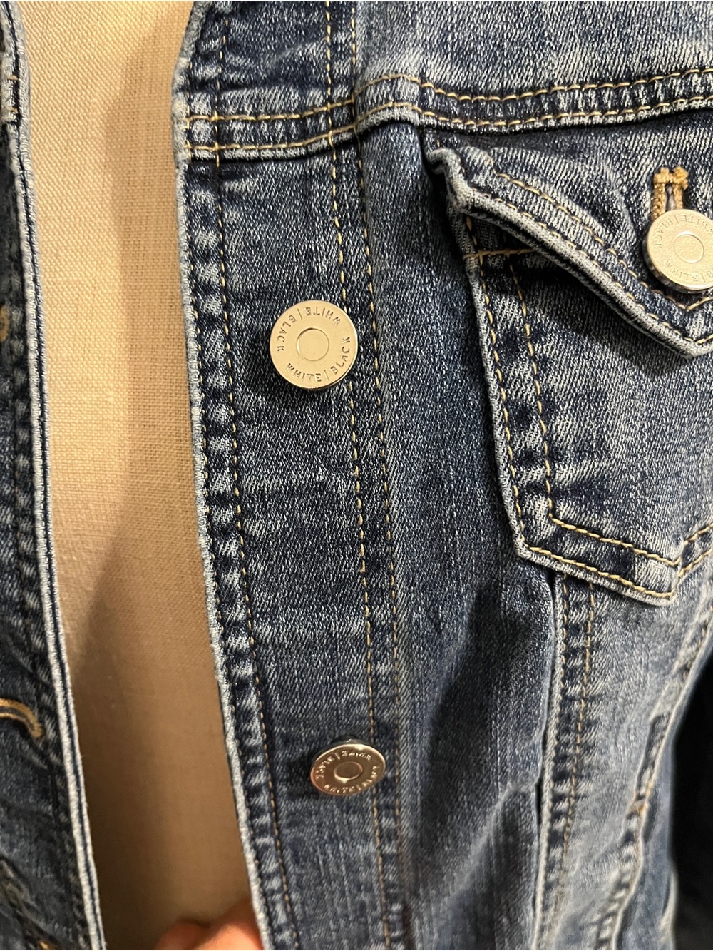 WHBM denim jacket - Picture 3 of 5